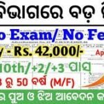 Odisha Agriculture Office New Recruitment 2025 – Notification Out for Various Posts | Salary Upto ₹39,000 Per Month