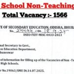 Odisha Non-Teaching Staff Recruitment 2025-26 – Notification Out for 1,566 Clerk & Peon Vacancies
