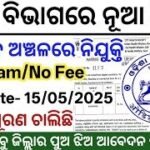 Odisha District Hospital New Recruitment 2025 ! Notification Out For Various Posts