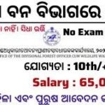 Odisha Forest Department New Recruitment 2026 ! 10th,12th Pass Apply Now